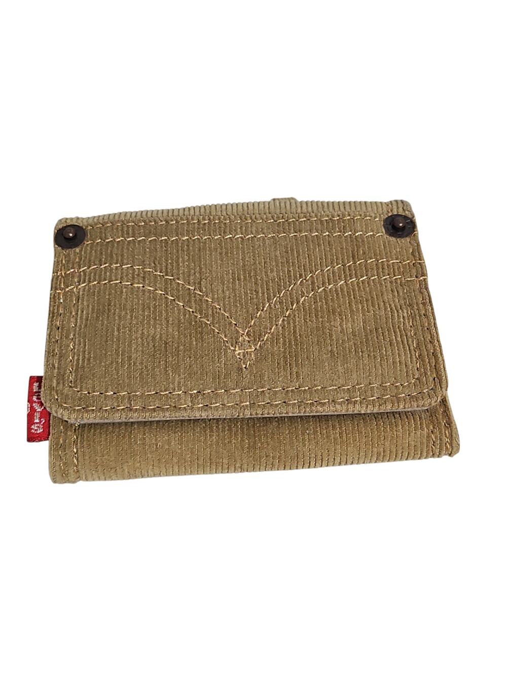 NEW Levis Corduroy Wallet Tri-fold Snap Wallet Indie Skater Grunge Retro Y2K